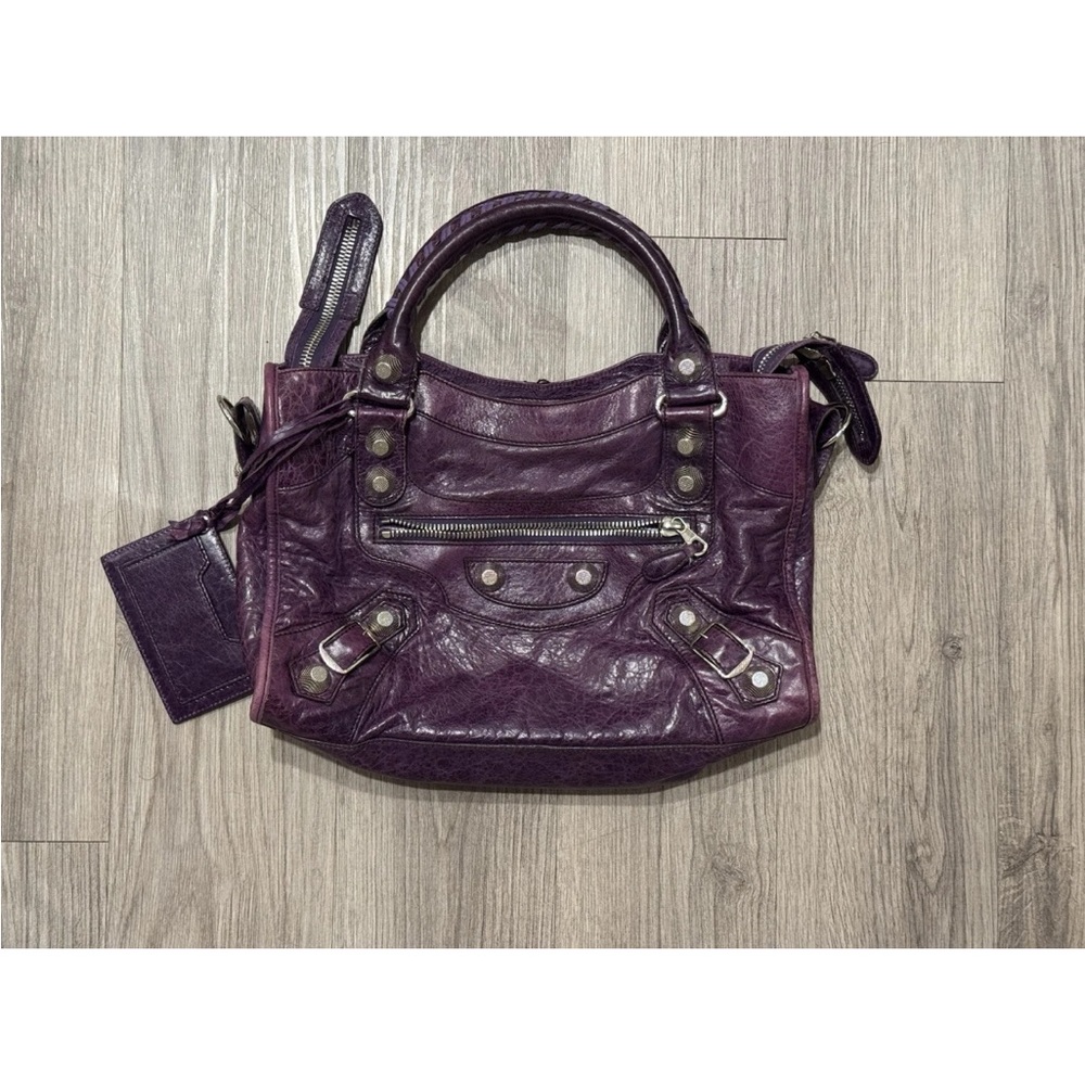 Purple 2007 Balenciaga City Bag